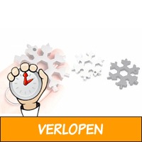 Multifunctioneel: 18-in-1 RVS sneeuwvlok-schroevendraai..