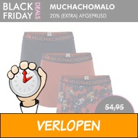 Muchachomalo Boxershorts Chame Print Red Navy