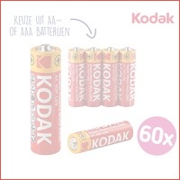 60-pack Kodak super heavy buty batterije..