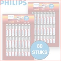 80 Philips Power batterijen