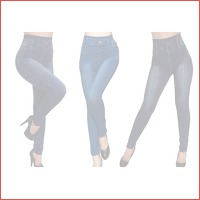 High waist jeans legging voor dames