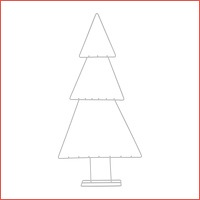 Kerstboom metaal - 80 cm