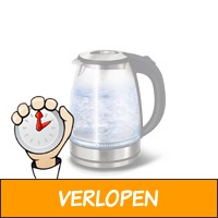 Veiling: Glazen waterkoker met LED-verlichting van Berl..