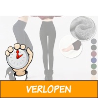 74% korting - Fleece winterlegging