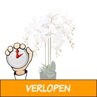 vidaXL kunstplant met pot orchidee