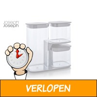 Joseph Joseph Voorraadpotten - 3 stuks - grijs