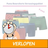 Puma boxershorts 8-Pack Verrassingspakket