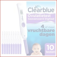 12 x Clearblue digitale ovulatietest 10 ..