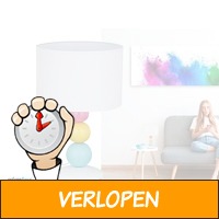 Relaxdays tafellamp - E14 - Nachtlamp - Bureaulamp - Sc..