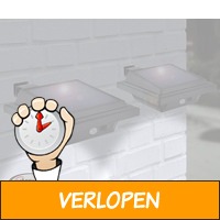 2 x Hofftech wandlamp Solar LED Met Sensor - Vandaag 1+..