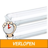 2 x TL-armatuur met LED-Buizen (IP65)