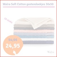 Walra Soft Cotton gastendoekjes (10