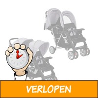 vidaXL kinderwagen dubbel