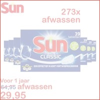 Sun Classic Vaatwastabletten 273 stuks