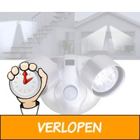 Sensor LED lamp met 2 spotjes