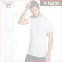 Cappuccino Extra Lange T-shirts 4-pack