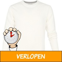 Suitable Fijn Lamswol 7 garen Pullover O-Hals Beige