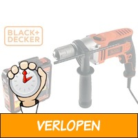 Black & Decker boormachine met koffer en borenset