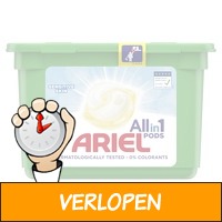 6 x Ariel All-in-1 wasmiddelpods Sensitive