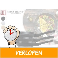 Set van 3 koekenpannen