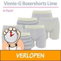 Vinnie-G boxershorts Lime 6-pack