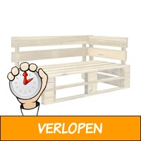 Tuinhoekbank van pallet hout