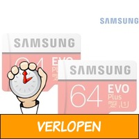 2 x Samsung EVO Plus microSD kaart