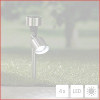 Premium solar tuinlampen Set RVS