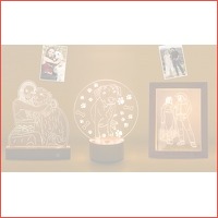 3D lamp of fotoframe met LED