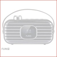 Flinq DAB+ Radio - Retro Model Met Moder..