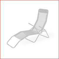 2 x comfortabele aluminium loungestoelen