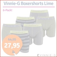 Vinnie-G boxershorts Lime 6-pack