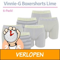 Vinnie-G boxershorts Lime 6-pack