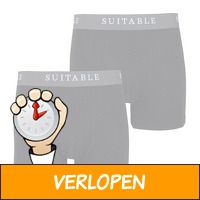 Suitable Bamboe Boxershorts 2-Pack zwart