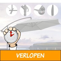 Luxe Zweefparasol met een diameter van 3 M | Inclusief ..