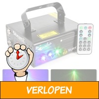 BeamZ Surtur II Dubbele Laser rood groen met Gobo en bl..