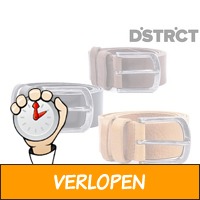 3 x DSTRCT leren riem