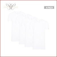 4-pack extra lange T-shirts van Cappucci..