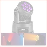 MAX MHL73 LED moving head met 7x 8W LED'..