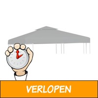 vidaXL Vervangend tentdoek prieel 310 g/m 3 x 3 m donke..