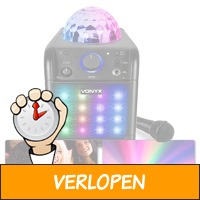 Vonyx SBS50B-PLUS Karaokeset met microfoon, Bluetooth e..