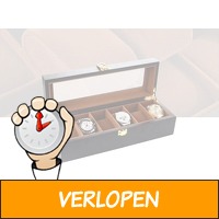 Luxe Houten Horloge Box - Geschikt voor Horloges en Sie..