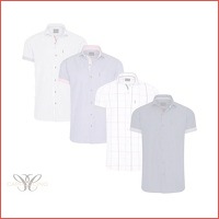 Cappuccino short sleeve overhemd