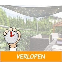 Schaduwdoek XL met solar LED verlichting