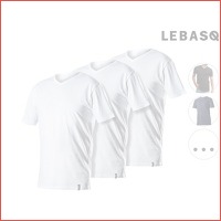 3 x Lebasq extra lange T-shirts