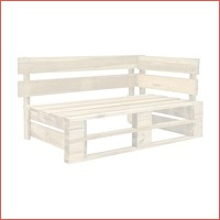 Tuinhoekbank van pallet hout