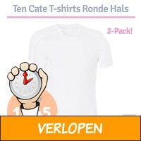 Ten Cate 2-Pack Goodz T-shirts Ronde Hals wit