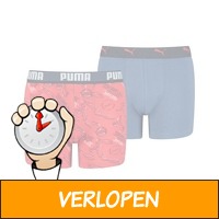 Puma - Boys Alpha Print Boxer - Ondergoed Jongens