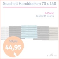 Seashell handdoeken 70 x 140 9-stuks