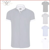 Short Sleeve Overhemden van Cappuccino